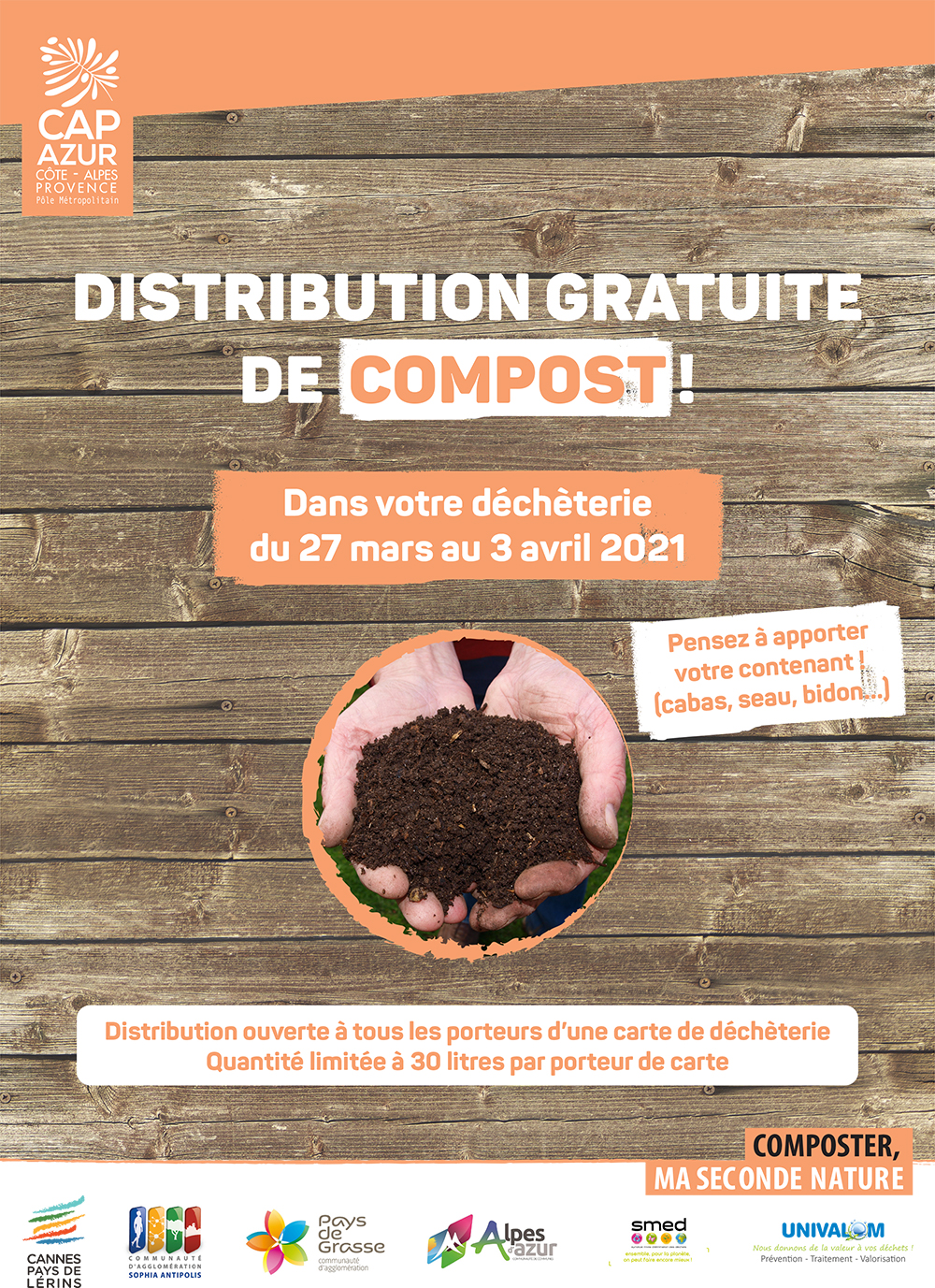 Flyer Distribution Compost CAP AZUR 2021 1 Vignette Distribution