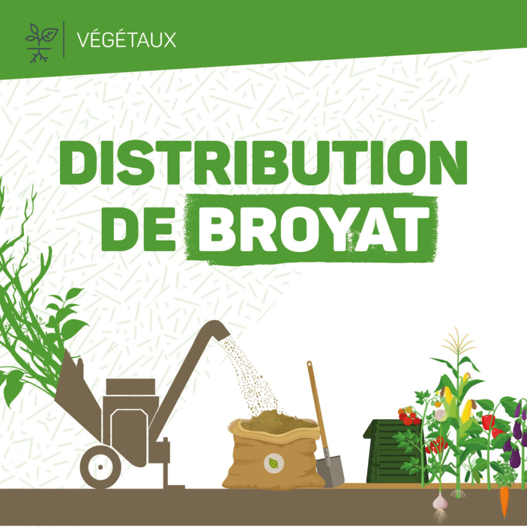 Distribution de broyat